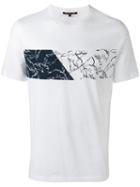 Michael Michael Kors Leaf Print T-shirt, Men's, Size: Medium, White, Cotton