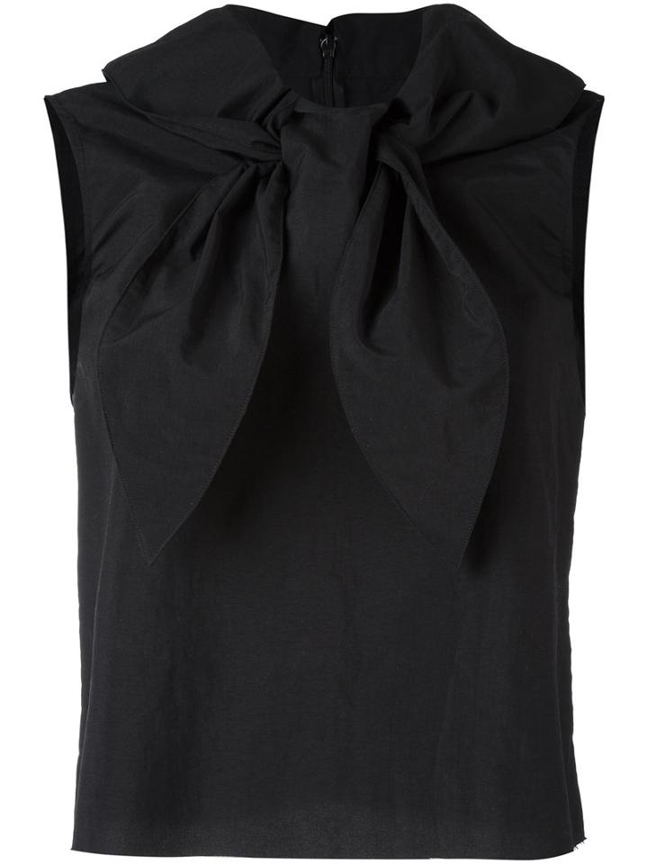 Knot Sleeveless Blouse - Women - Polyamide - S, Black, Polyamide, Marques'almeida