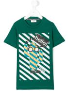 Fendi Kids - Cactus Motif T-shirt - Kids - Cotton - 10 Yrs, Green