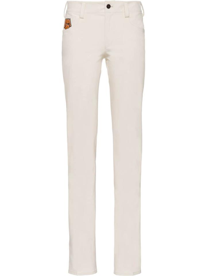 Prada Stretch Technical Fabric Trousers - White