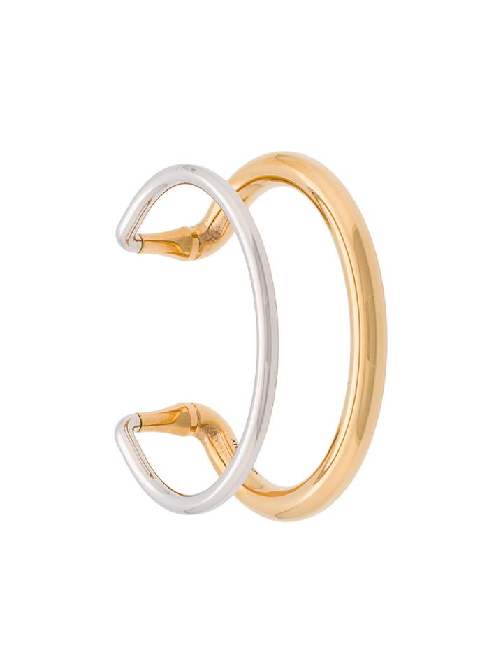 Alexander Mcqueen Cuff Bracelet - Metallic