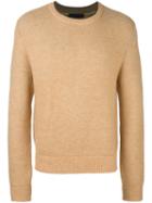 3.1 Phillip Lim Crew Neck Jumper, Men's, Size: Medium, Nude/neutrals, Acrylic/nylon/wool