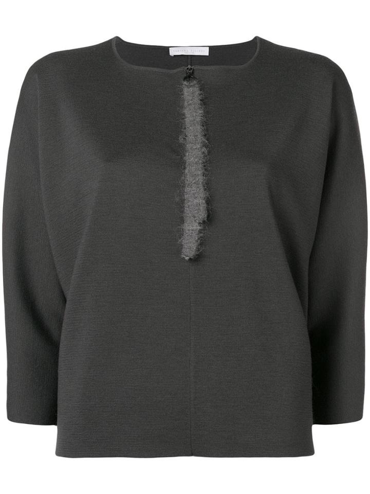 Fabiana Filippi Zipped Neck Jumper - Grey