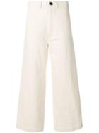 Bellerose Flared Cropped Trousers - Neutrals
