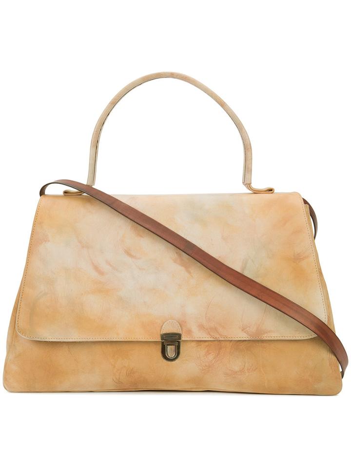 Cherevichkiotvichki Double Prism Lock Bag, Women's, Nude/neutrals, Calf Leather