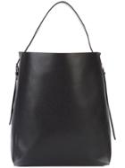 Valextra Medium Bucket Bag - Black