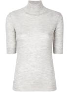 Joseph Fine-knit Turtleneck Sweater - Grey