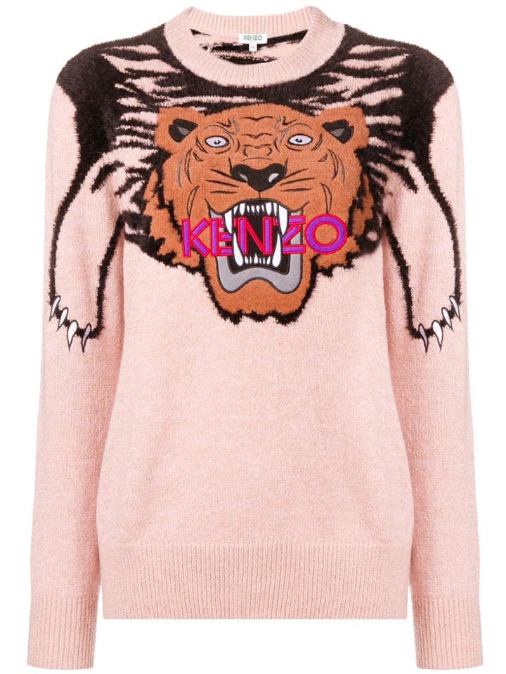 Kenzo Tiger Intarsia Sweater - Pink