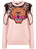 Kenzo Tiger Intarsia Sweater - Pink