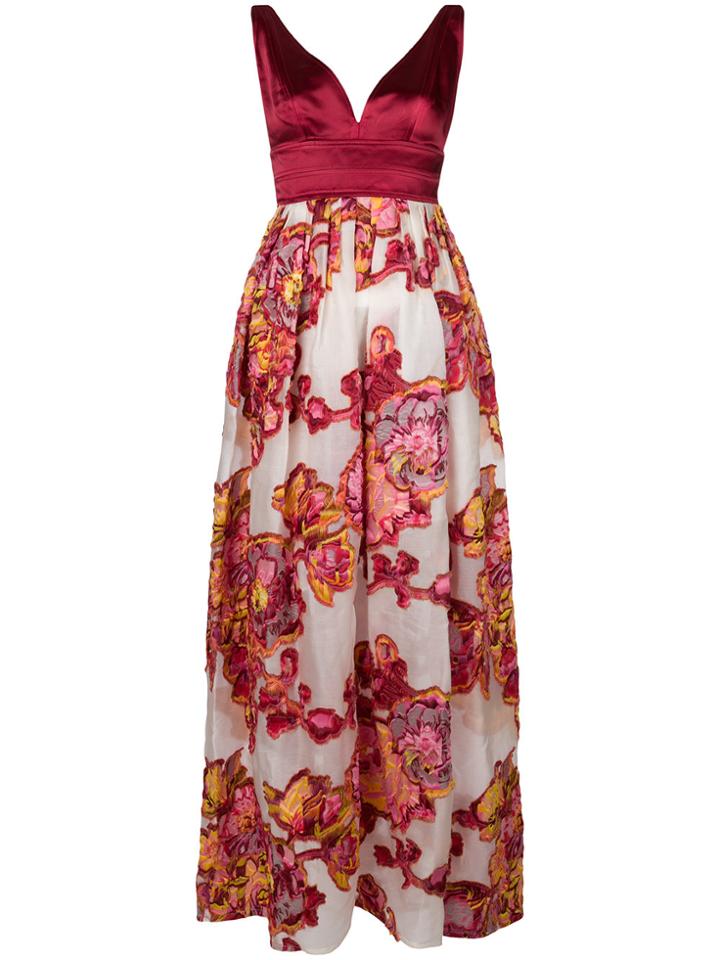 Christian Pellizzari Plunging V-neck Dress - Red