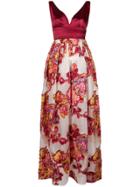 Christian Pellizzari Plunging V-neck Dress - Red