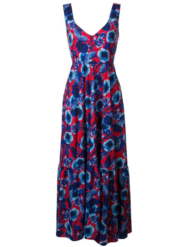 Borgo De Nor Long Floral Dress - Red