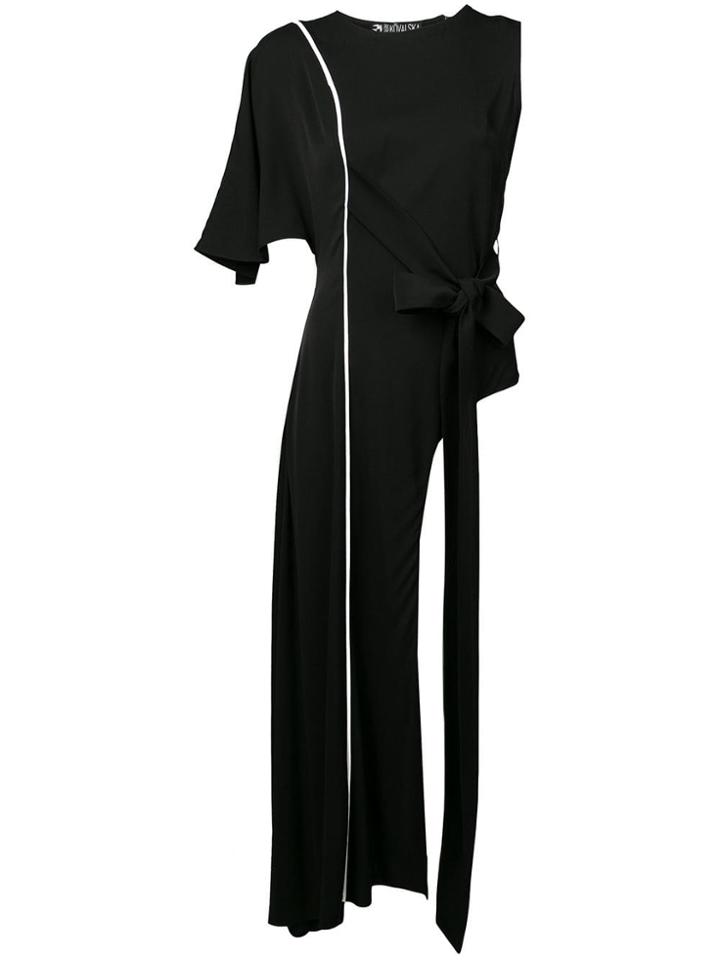 Valery Kovalska Asymmetric Longline Top - Black