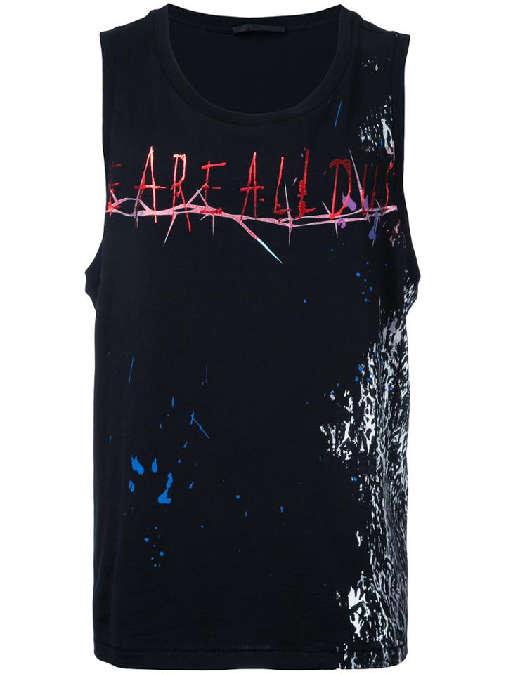 Haider Ackermann Rock Print Vest - Black