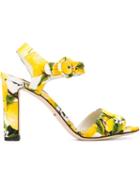 Dolce & Gabbana Lemon Print Sandals