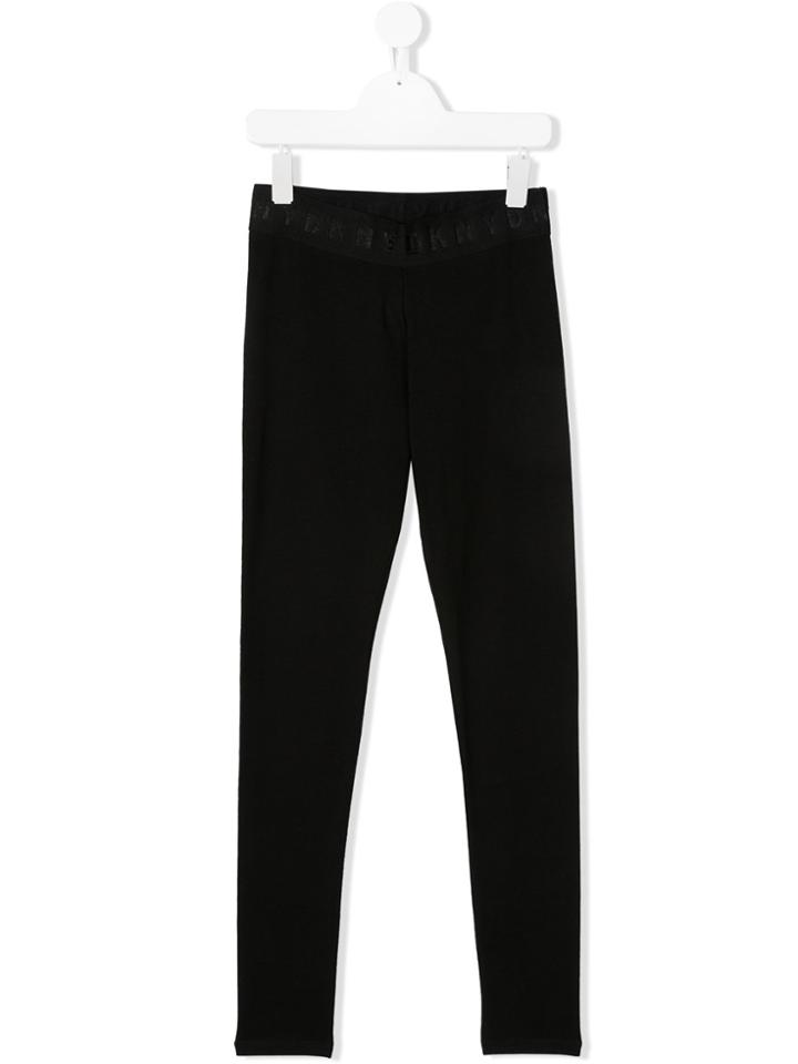 Dkny Kids Teen Logo Waistband Leggings - Black