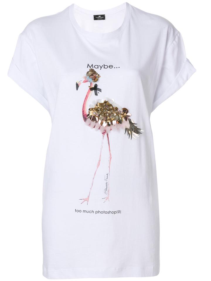 Elisabetta Franchi Maybe T-shirt - White