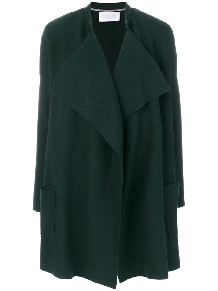 Harris Wharf London Boxy Draped Coat - Green