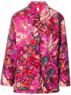 Kenzo Pre-owned Pegas Print Quilted Coat - Pink
