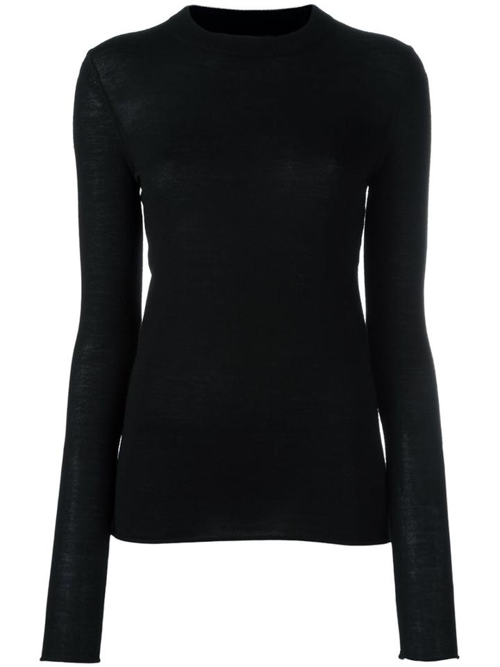 Joseph Round Neck Jumper, Women's, Size: Xs, Black, Merino