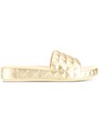 Ash Studded Strap Sandals - Neutrals