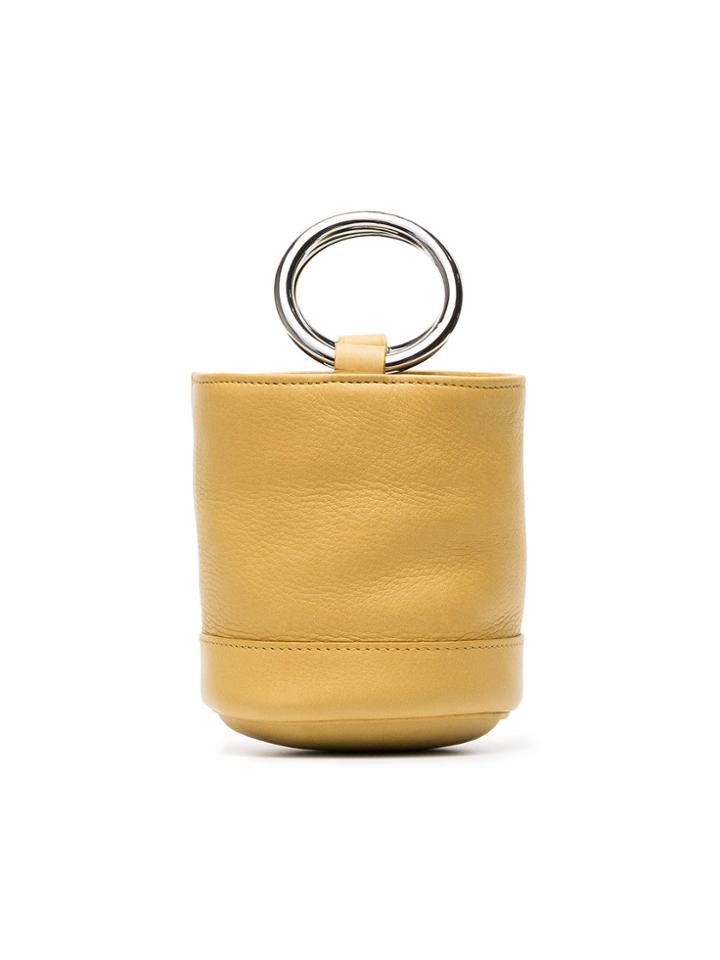 Simon Miller Yellow Leather Bonsai Small Bucket Bag - Yellow & Orange