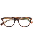 Oliver Peoples Eveleigh Glasses, Brown, Acetate