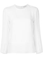 Alberto Biani Round Neck Blouse - White