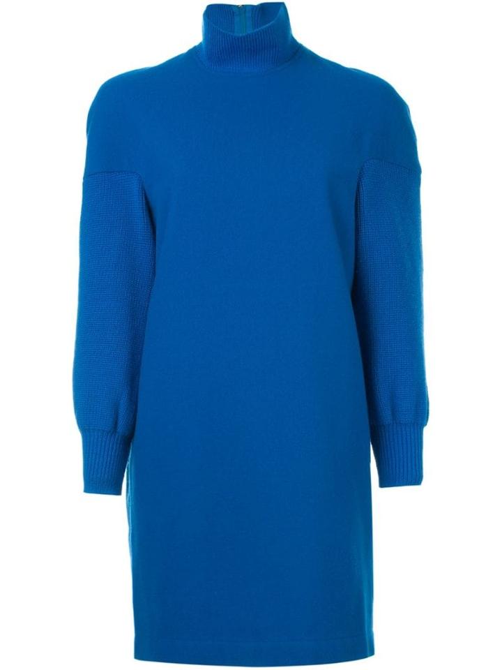 Comme Des Garçons Pre-owned Polo Neck Dress - Blue