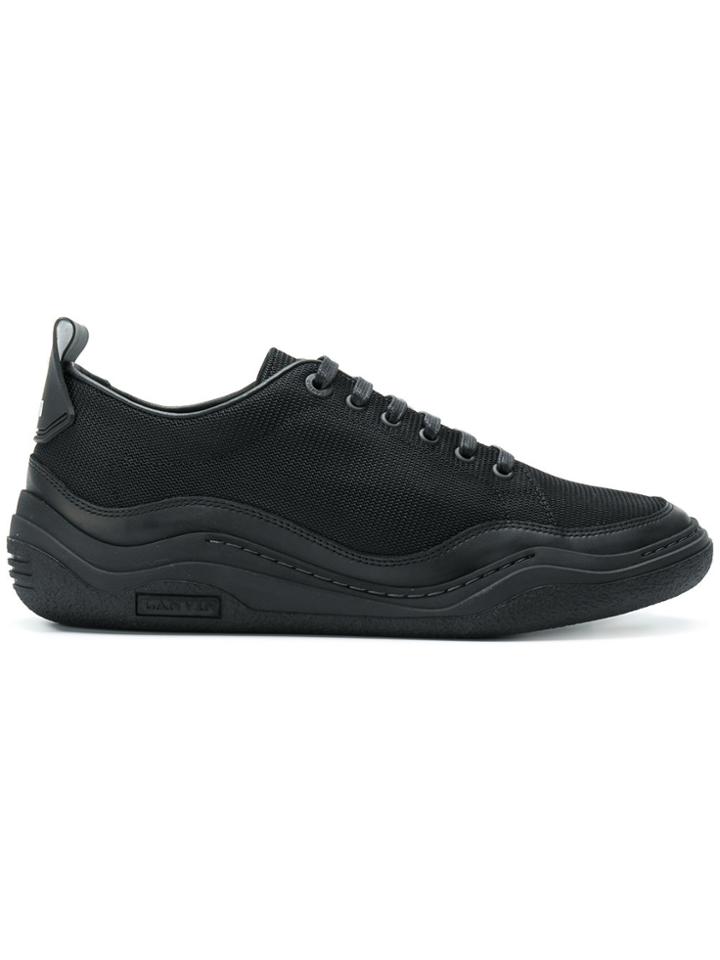 Lanvin Textured Runner Sneakers - Black