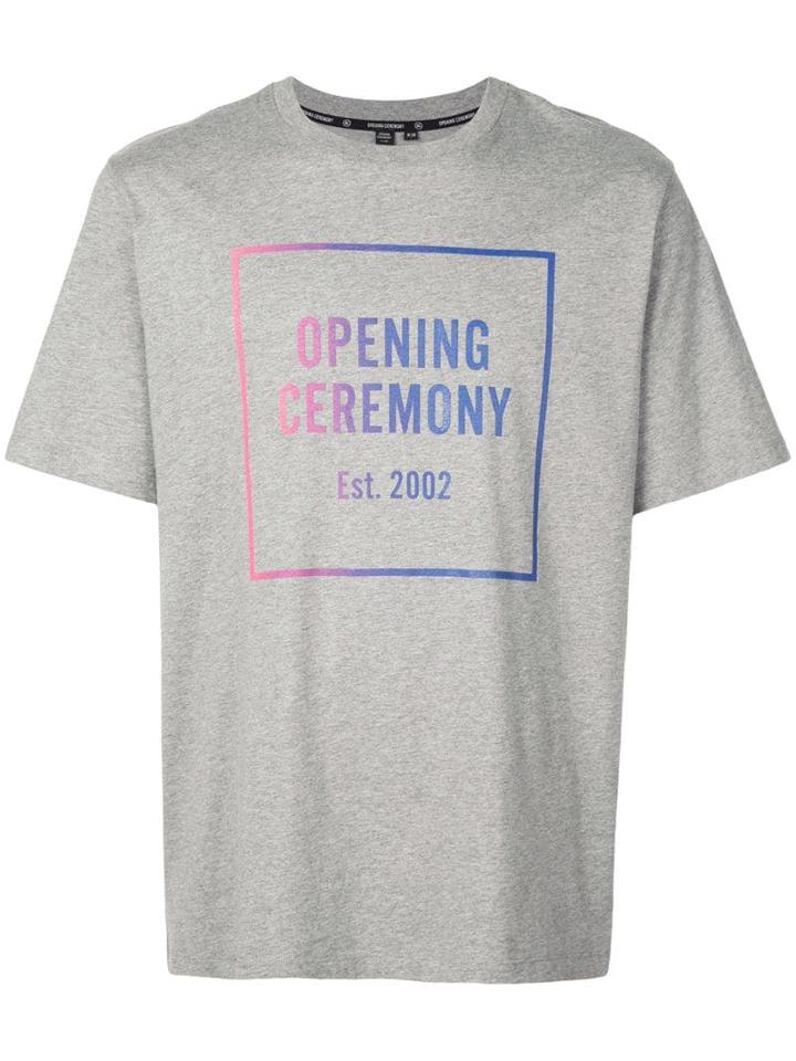 Opening Ceremony Logo Stamp T-shirt - Grey
