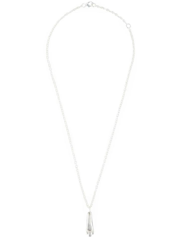 Salvatore Ferragamo Ballerina Pendant Necklace, Women's, Metallic