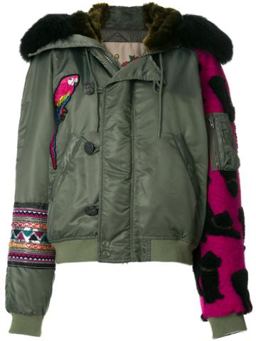 History Repeats Patchwork Jacket - Green