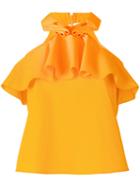 Vivetta Tonno Top, Women's, Size: 40, Yellow/orange, Cotton