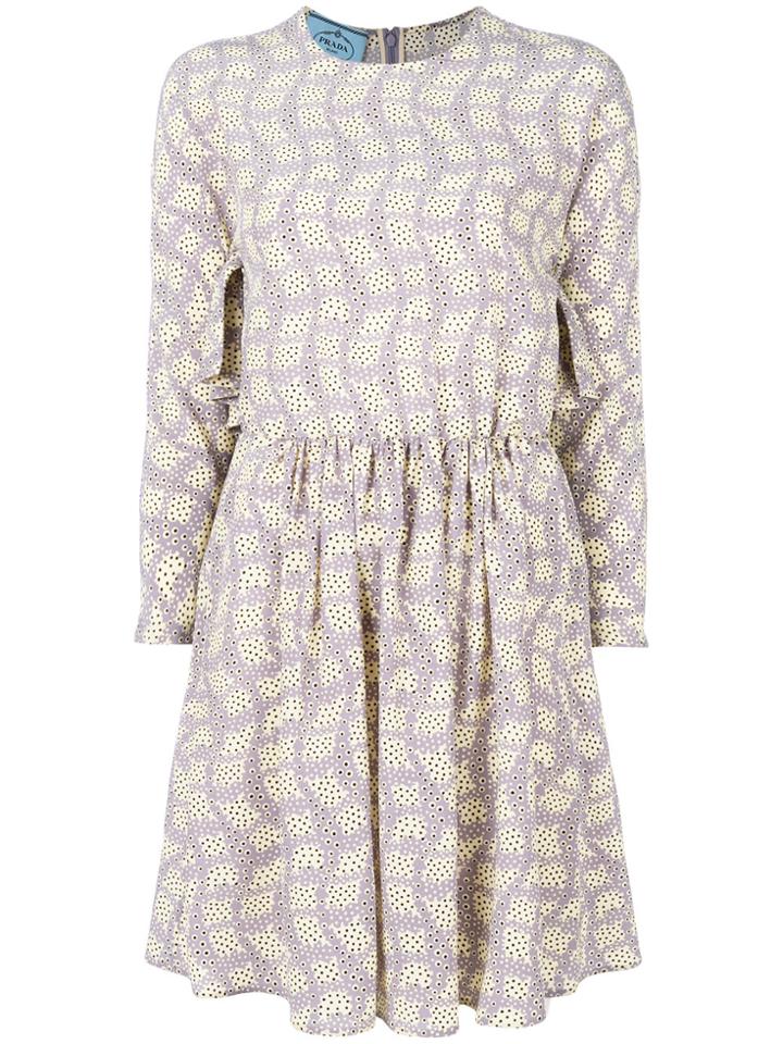 Prada Printed Mini Dress - Pink & Purple
