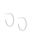Mm6 Maison Margiela Hoop Slip-in Earrings - Silver