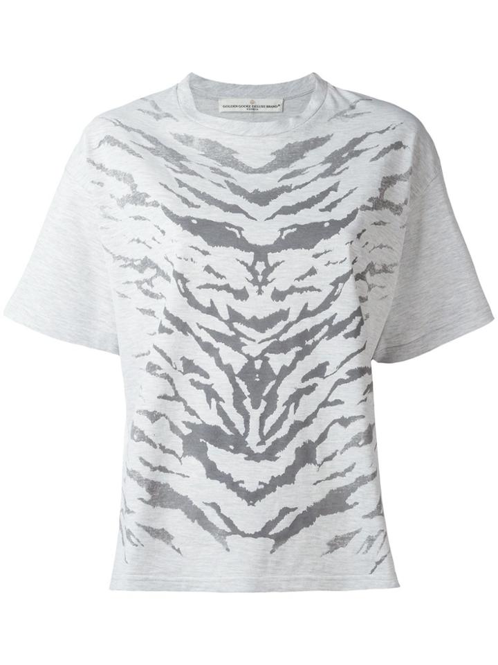 Golden Goose Deluxe Brand Zebra Print T-shirt - White
