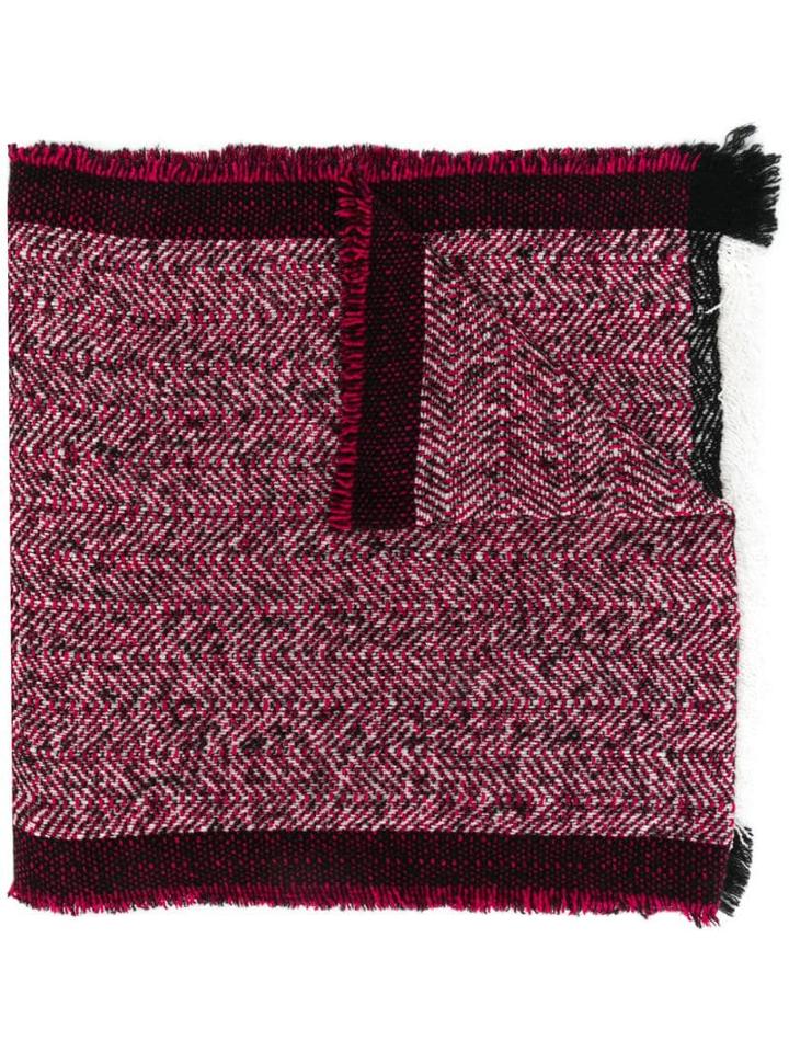 Faliero Sarti Woven Pattern Scarf - Pink