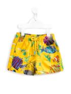 Vilebrequin Kids Jim Swim Shorts, Boy's, Size: 6 Yrs, Yellow/orange