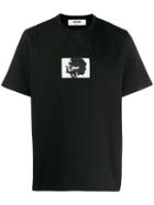 Msgm Portrait Logo T-shirt - Black