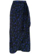 Brigitte Printed Pareo - Blue