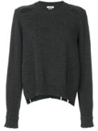 Isabel Marant Étoile - Cut Out Detail Top - Women - Cotton/wool - 34, Grey, Cotton/wool