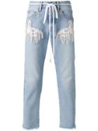 Off-white Rope Belt Jeans, Men's, Size: 31, Blue, Cotton/polyester/polyester