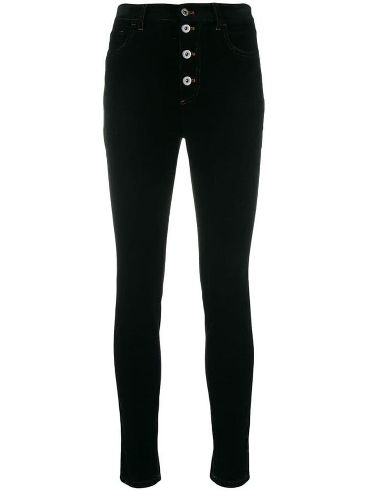 Miu Miu Corduroy High-rise Skinny Trousers - Blue