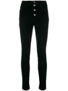 Miu Miu Corduroy High-rise Skinny Trousers - Blue