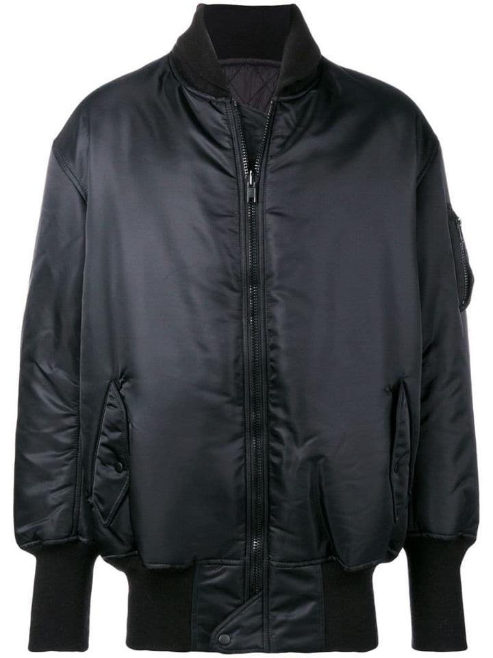 Y-3 Y3 Adidas X Yohji Yamamoto Rear Logo Bomber Jacket - Black