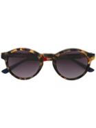 Linda Farrow - Tortoiseshell Round Sunglasses - Unisex - Metal (other) - One Size, Brown, Metal (other)