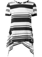 Neil Barrett Striped T-shirt, Women's, Size: Small, Black, Silk/spandex/elastane