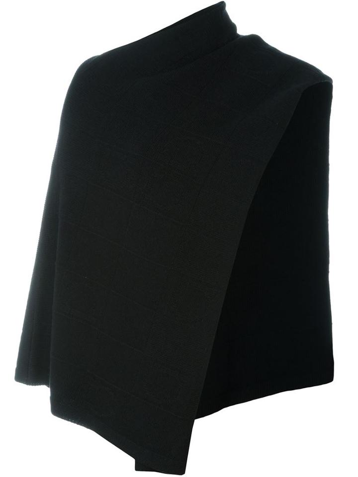 Salvatore Ferragamo Asymmetric Poncho