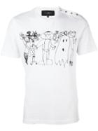 Hydrogen Drawing Print T-shirt